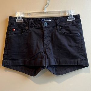 Hudson Jeans black denim shorts